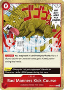 Bad Manners Kick Course (Reprint) - (OP04-016) - Premium Booster -The Best- Vol. 2 - (Rare)