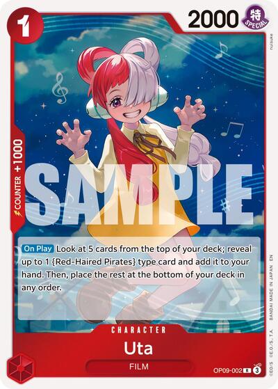 Uta (Reprint) - (OP09-002) - Premium Booster -The Best- Vol. 2 - (Rare)