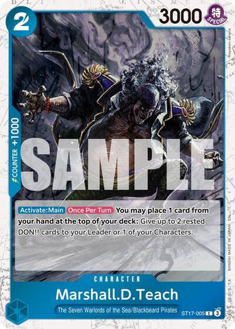 Marshall.D.Teach (Pirate) - (ST17-005) - Premium Booster -The Best- Vol. 2 - (Common)