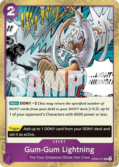 Gum-Gum Lightning (Pirate) - (OP09-077) - Premium Booster -The Best- Vol. 2 - (Uncommon)