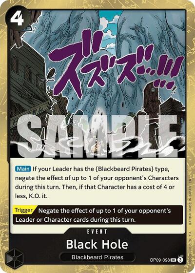 Black Hole (Pirate ) - (OP09-098) - Premium Booster -The Best- Vol. 2 - (Uncommon)