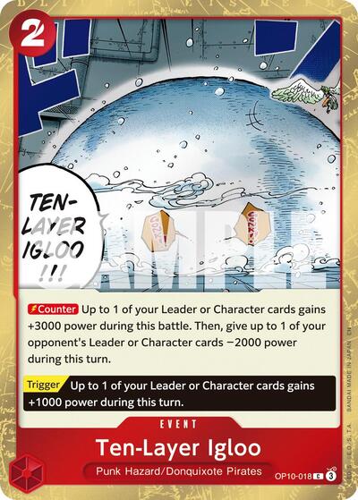 Ten-Layer Igloo (Pirate ) - (OP10-018) - Premium Booster -The Best- Vol. 2 - (Common)