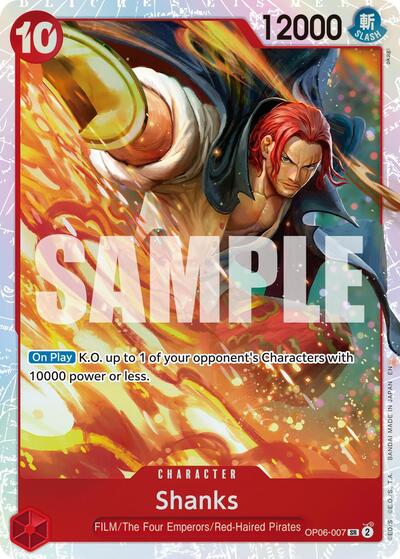 Shanks (Reprint) - (OP06-007) - Premium Booster -The Best- Vol. 2 - (Super Rare)