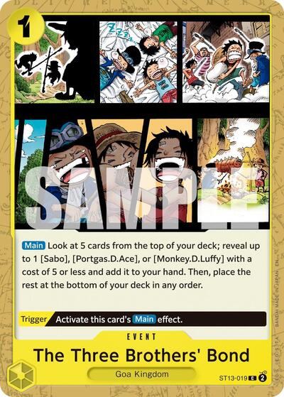The Three Brothers' Bond (Reprint) - (ST13-019) - Premium Booster -The Best- Vol. 2 - (Common)