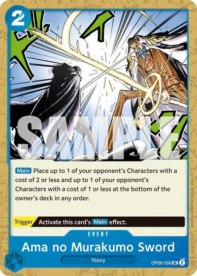 Ama no Murakumo Sword (Reprint) - (OP06-056) - Premium Booster -The Best- Vol. 2 - (Uncommon)