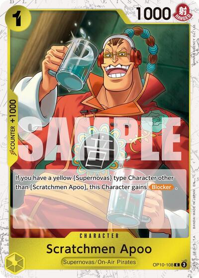 Scratchmen Apoo (Pirate ) - (OP10-108) - Premium Booster -The Best- Vol. 2 - (Common)