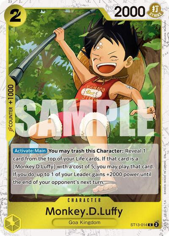 Monkey.D.Luffy (Pirate) - (ST13-014) - Premium Booster -The Best- Vol. 2 - (Common)