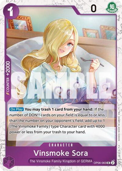 Vinsmoke Sora (Pirate ) - (OP06-063) - Premium Booster -The Best- Vol. 2 - (Uncommon)