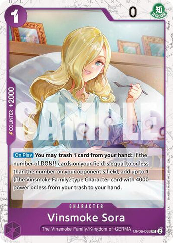 Vinsmoke Sora (Pirate) - (OP06-063) - Premium Booster -The Best- Vol. 2 - (Uncommon)