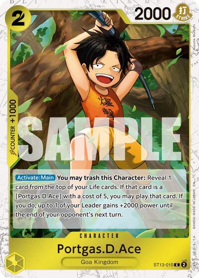 Portgas.D.Ace (Pirate ) - (ST13-010) - Premium Booster -The Best- Vol. 2 - (Common)