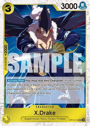 X.Drake (Pirate) - (OP10-114) - Premium Booster -The Best- Vol. 2 - (Uncommon)