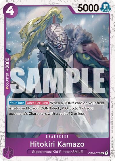 Hitokiri Kamazo (Pirate ) - (OP06-076) - Premium Booster -The Best- Vol. 2 - (Uncommon)