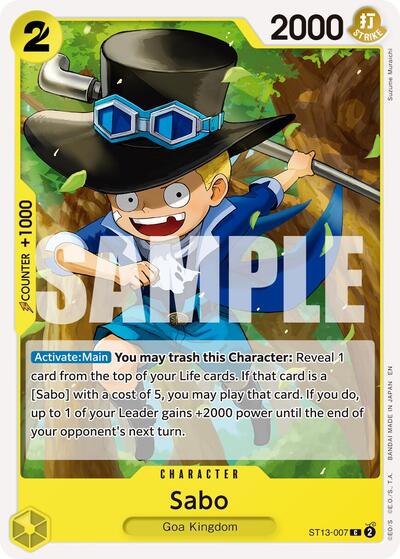 Sabo (Reprint) - (ST13-007) - Premium Booster -The Best- Vol. 2 - (Common)