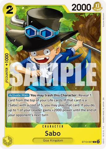 Sabo (Reprint) - (ST13-007) - Premium Booster -The Best- Vol. 2 - (Common)
