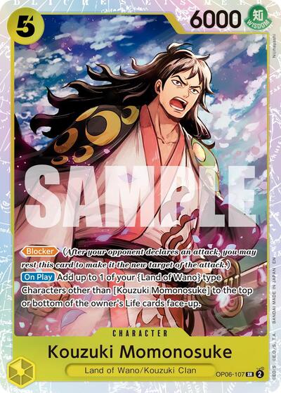 Kouzuki Momonosuke (Reprint) - (OP06-107) - Premium Booster -The Best- Vol. 2 - (Super Rare)
