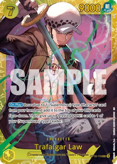 Trafalgar Law (Reprint) - (OP10-119) - Premium Booster -The Best- Vol. 2 - (Secret Rare)