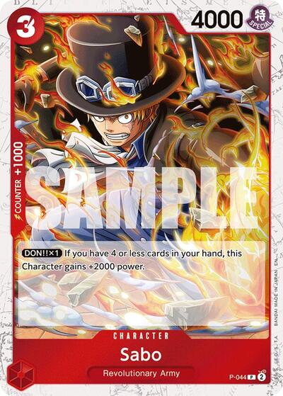 Sabo (Pirate ) - (P-044) - Premium Booster -The Best- Vol. 2 - (Promo)