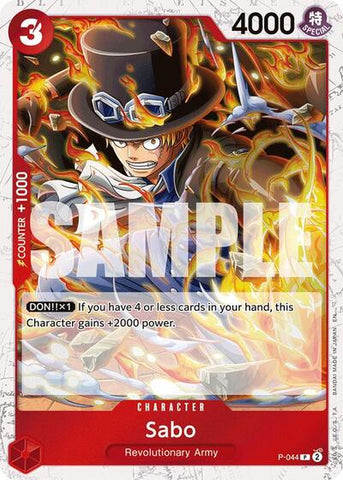 Sabo (Pirate) - (P-044) - Premium Booster -The Best- Vol. 2 - (Promo)