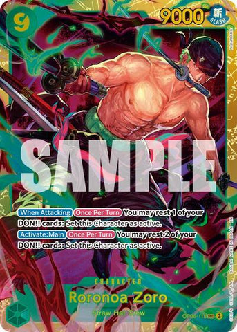 Roronoa Zoro (Reprint) - (OP06-118) - Premium Booster -The Best- Vol. 2 - (Secret Rare)