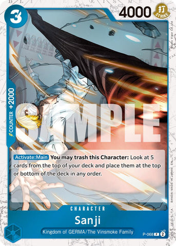 Sanji (P-068) (Pirate Foil) [Premium Booster -The Best- Vol. 2]