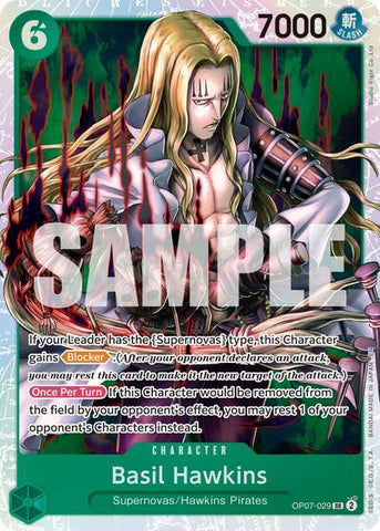 Basil Hawkins (Reprint) - (OP07-029) - Premium Booster -The Best- Vol. 2 - (Super Rare)