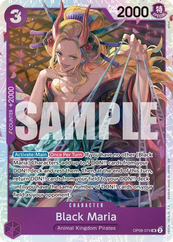 Black Maria (Reprint) - (OP08-074) - Premium Booster -The Best- Vol. 2 - (Super Rare)