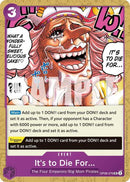It's to Die For (Reprint) - (OP08-076) - Premium Booster -The Best- Vol. 2 - (Uncommon)