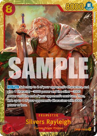 Silvers Rayleigh (Reprint) - (OP08-118) - Premium Booster -The Best- Vol. 2 - (Secret Rare)
