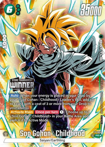 Son Gohan : Childhood (FP-054) (Tournament Pack 08 - Winner) [Fusion World Tournament Cards]