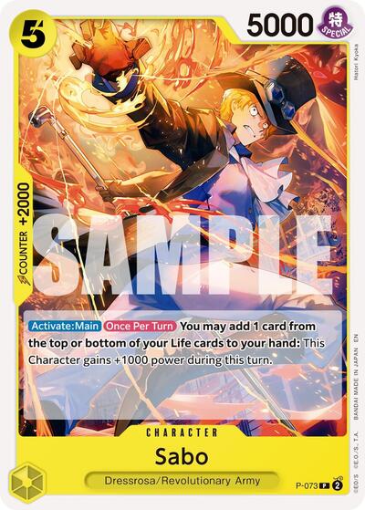 Sabo (Pirate ) - (P-073) - Premium Booster -The Best- Vol. 2 - (Promo)