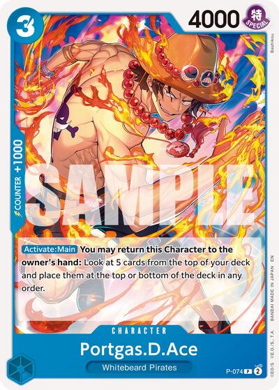 Portgas.D.Ace (Pirate) - (P-074) - Premium Booster -The Best- Vol. 2 - (Promo)