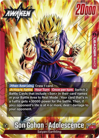 Son Gohan : Adolescence (FB08-001) [Saiyan's Pride]