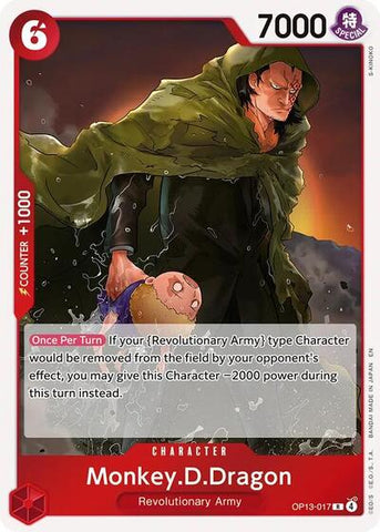 Monkey.D.Dragon - (OP13-017) - Carrying On His Will - (Rare)