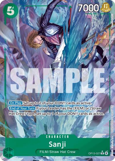 Sanji - (OP13-027) - Carrying On His Will - (Rare)