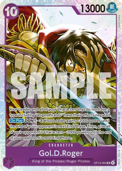 Gol.D.Roger - (OP13-064) - Carrying On His Will - (Super Rare)