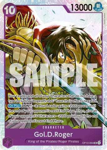 Gol.D.Roger - (OP13-064) - Carrying On His Will - (Super Rare)