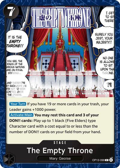 The Empty Throne - (OP13-099) - Carrying On His Will - (Common)