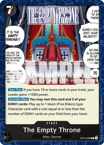 The Empty Throne - (OP13-099) - Carrying On His Will - (Common)