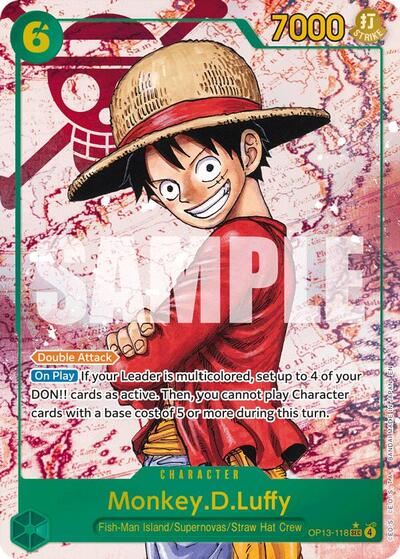 Monkey.D.Luffy (Parallel) - (OP13-118) - Carrying On His Will - (Secret Rare)