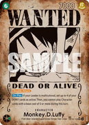 Monkey.D.Luffy (Poster) - (OP13-118) - Carrying On His Will - (Secret Rare)