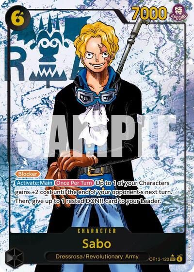 Sabo (Parallel) - (OP13-120) - Carrying On His Will - (Secret Rare)