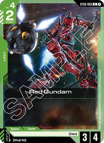 Image for Red Gundam (C) (ST06-006) - Gundam Card Game