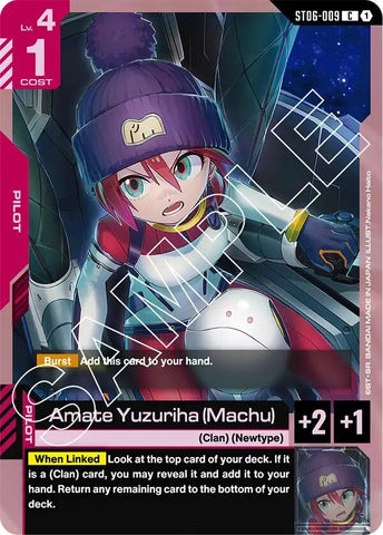 Image for Amate Yuzuriha (Machu) (ST06-009) - Gundam Card Game