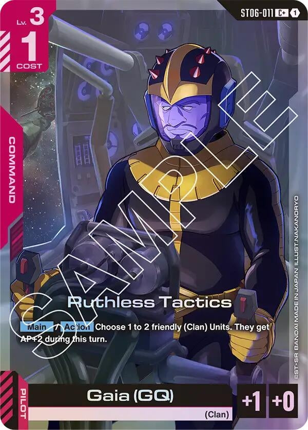 Image for Ruthless Tactics (C+) (ST06-011) - Gundam Card Game