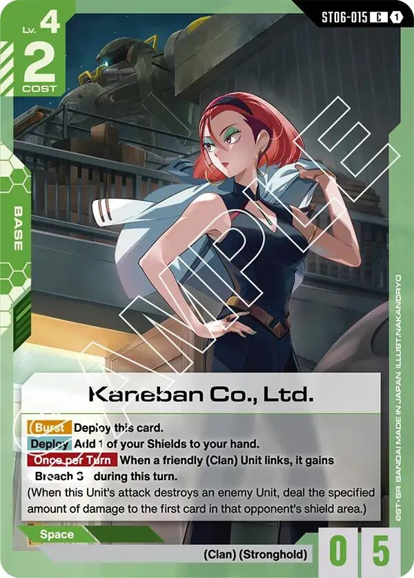 Image for Kaneban Co., Ltd. (ST06-015) - Gundam Card Game