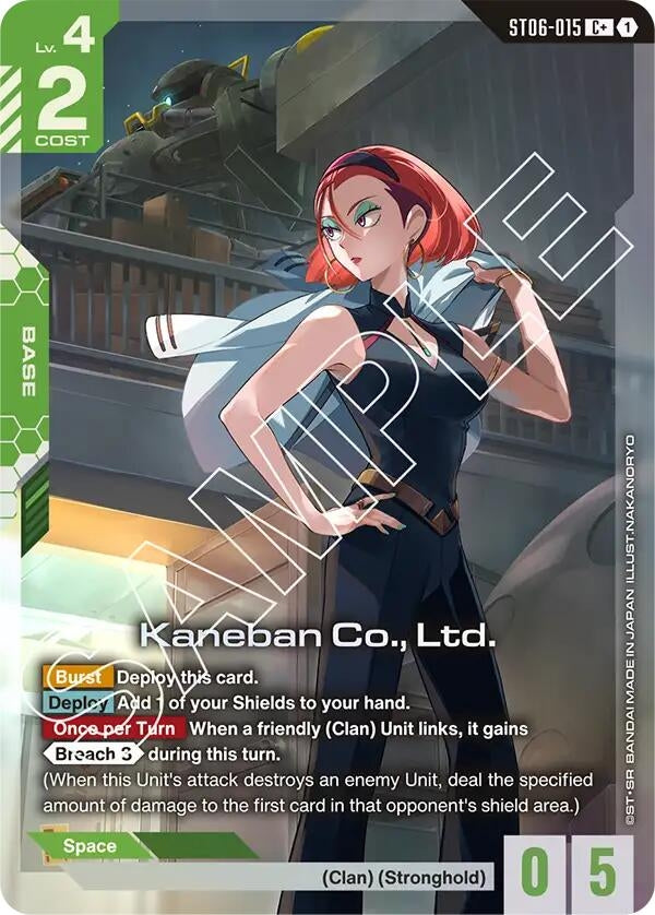 Image for Kaneban Co., Ltd. (C+) (ST06-015) - Gundam Card Game