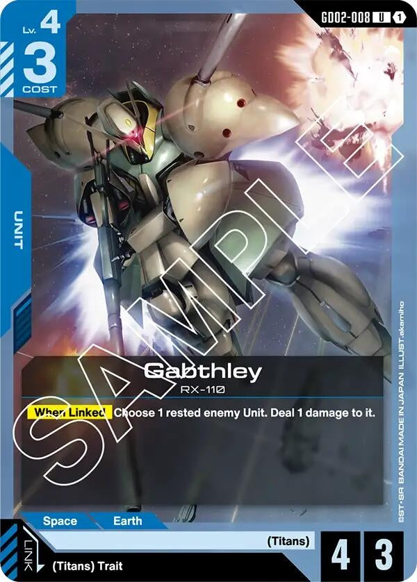 Image for Gabthley (GD02-008) (Dual Impact) - Gundam Card Game