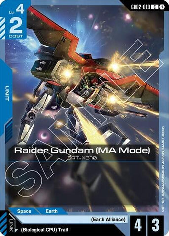 Raider Gundam (MA Mode) (GD02-019) - Dual Impact (C)