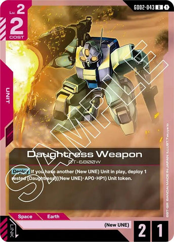 Image for Daughtress Weapon (GD02-043) (Dual Impact) - Gundam Card Game