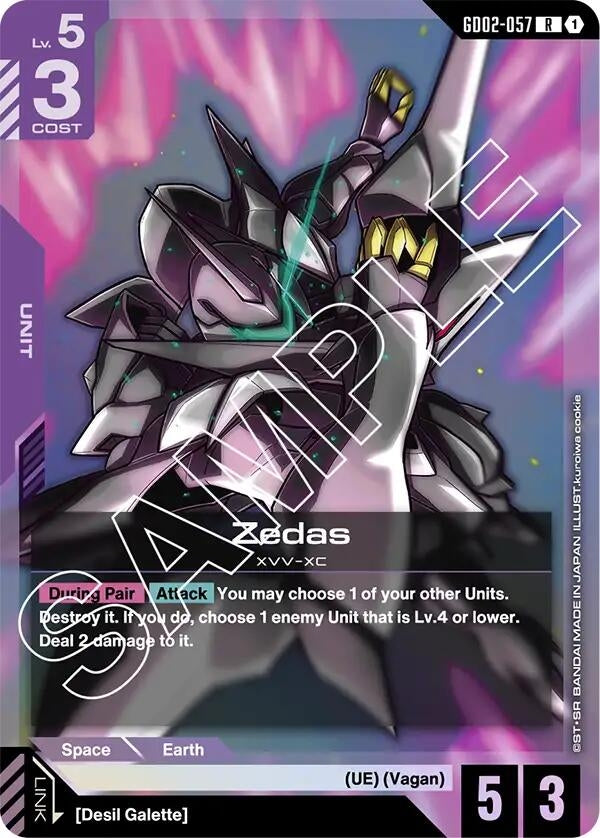 Image for Zedas (GD02-057) (Dual Impact) - Gundam Card Game